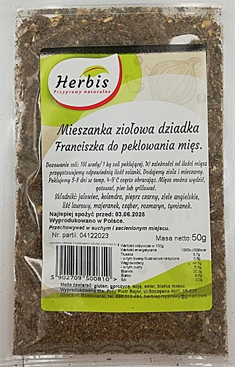 Mieszanka ziołowa dz.Franciszka do peklowania mięs (Copy)